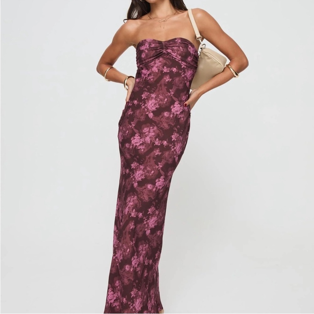 Princess Polly “Abeila Floral Strapless Maxi Dress”